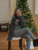 [set item] Maison fleece leggings set
