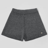 Banding Pendant Wool Blend Thick Knit Fall Shorts