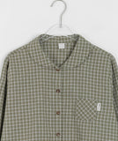 Ponno Check Round Collar Blouse