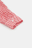 Extremely thin over check shirt