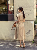 [Strap set] Herod Collar Shirt Cap Sleeveless One Piece