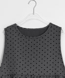 [BAONHAUS] Value Dot Ribbon Vest