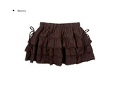 Ronya Cotton Frill Ribbon Banding Skirt Pants