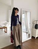 Robic Pocket Belt Banding Long Skirt