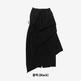 Seleun String Shirring Long Skirt