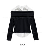 Geek off shirt layered long sleeves