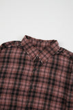 Tyreese rough cut out check shirt