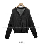[U-BASIC] Sijeu See-Through Summer Knit Cardigan
