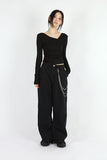 Wide ball leg denim