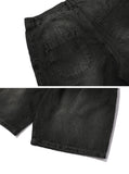 Tie Dye Bermuda Two-Tuck Shorts Denim
