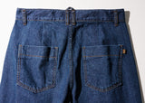 Twin Pintuck Wide Denim Pants