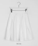 Kosyong banding pin tuck midi skirt