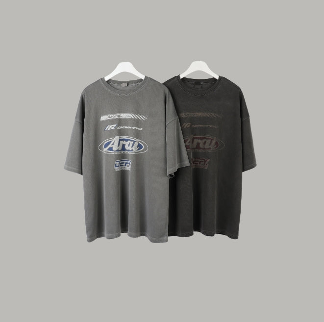 【SCENERITY】Racer Dying Tshirt Racing Dying Tee - SCENERITY | 60% - Asian Fashion Online Store