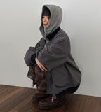 HIDDEN BUTTON TANKER JACKET