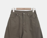 Colf back banding wide pants