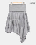 Luckin unbalanced midi skirt