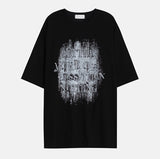 Grunge Nothing Printing Short Sleeve T-shirt