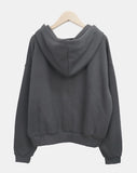 Binon Ribbon Frill Hood Zip-Up