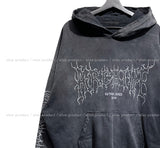 Eike printed balloon hoodie
