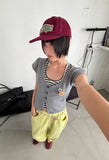 3-BUTTON PUNCHING CARDIGAN