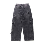 Ripen Strap Cargo Denim Pants