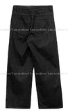 High Pintuck Wide Denim
