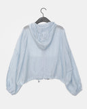 Muni Flower Seethrough String Hooded Jumper