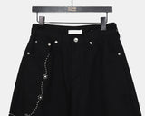 Topping Flower Stud Wide Long Pants