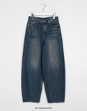 Kyoda Vintage Washing Wide Dart Denim Pants