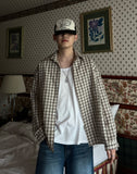 Summer Seersucker Check Shirt