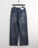 Blow D-ring Wash Long Wide Denim Pants