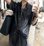 Line Brush Wide Denim