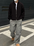 Two-way High-neck Zip-up Knit