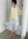LIGHT SHIRRING JUMPER