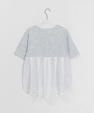 Cohan Pleats Crop Short Sleeve Tee