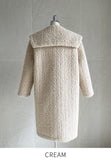 Tero Big Collar Boucle Mustang Long Coat