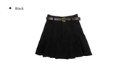 Humi Corduroy Mini Pleated Skirt