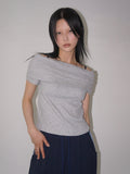 HAZE OFF SHOULDER HALF T