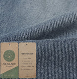 Organic wide denim pants