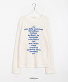 Onku Lettering Net Over Knit