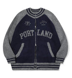 Portland Raglan Knit Zip-Up