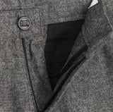 Sloped Wool One-Tuck Wide Slacks