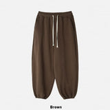 Dion sheepskin wide jogger pants