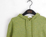 Illumi Bokashi semi-crop hood knit