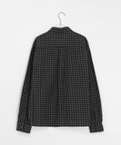 [unisex] Moeki two-pocket check shirt