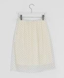 Must Dot Banding Midi Skirt