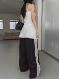 Glare pleated bustier one-piece