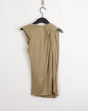 Cotyl Unfoot Wrap Shirring Draping Sleeveless