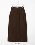 Munnell brushed pocket long skirt