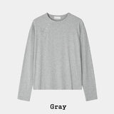 Trav Diagonal Henley Neck Long Sleeve T-shirt